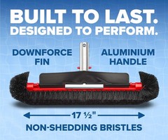 Heavy Duty Pool Brush for Inground & Above Ground Algae Cleaning Tool