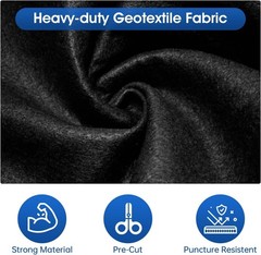 Geotextile Fabric Pool Pad 24ft Durable Under Liner Solution for Grass Free Area