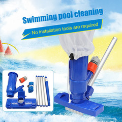 Portable Pool Cleaning Kit with 5-Section Pole and Jet Vacuum for Spa and Pond