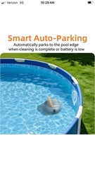 Powerful Cordless Robotic Automatic Pool Vacuum Cleaner for Above Ground Pools