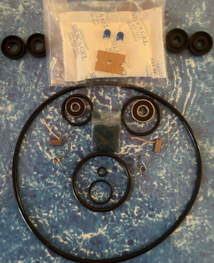 Dolphin Housing Impeller Motor 5500026 Repair Kit + Capacitor Diverter Seals