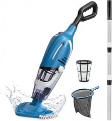 Handheld PC40 Pool Vacuum with 76.8 » Telescopic Pole, Powerful 18.5 GPM Suction