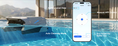 Pura V12 Solar Powered Automatic Pool Surface Robot Skimmer