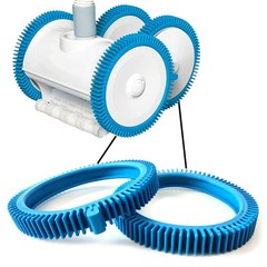 AR-PRO Pool Cleaner Front Tire (Combo) 2PK + Rear Tire, Blue