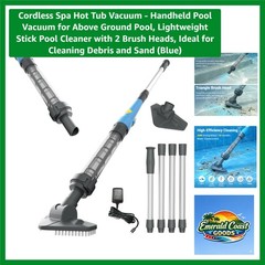 Lightweight Above Ground Pool Vacuum with 2 Brush Heads – Effortless Cleaning