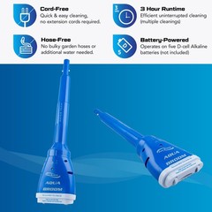 POOL BLASTER Aqua Broom Hot Tub Vacuum Cordless Spa Vac for Inflatable Above …