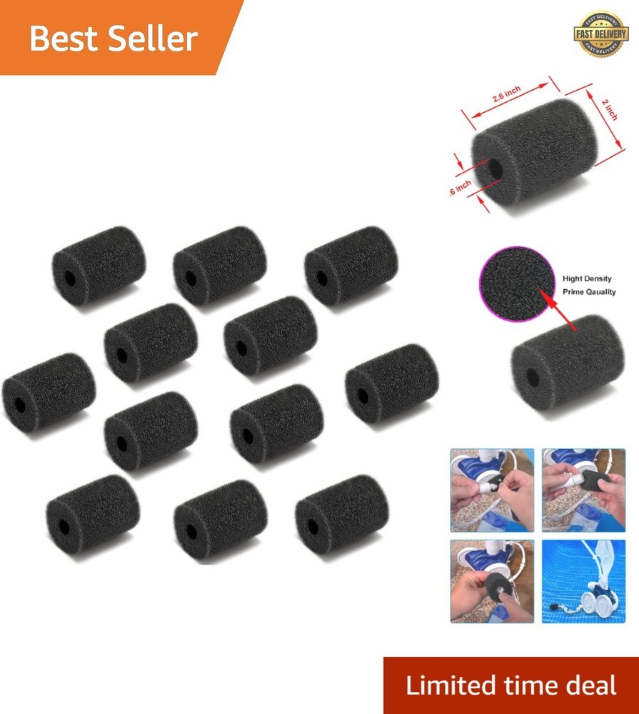 12-Pack High Density Pool Cleaner Sweep Hose Scrubber for Zodiac Polaris Models