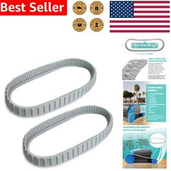 Durable Gray Rubber Tracks for Dolphin Pool Cleaners 2 Pack 9983152-R2