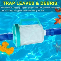 Leaf Canister Catcher In-Line Leaf Canister for Pool & Spa, with Mesh Basket & 5
