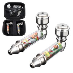 SPIPER Tobacco Pipe Set –Portable Detachable Smoking Pipe, Travel Metal