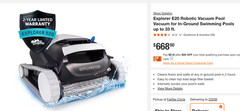 Maytronics Dolphin Explorer E20 Robotic Pool Cleaner w/ Caddy Power Supply Box