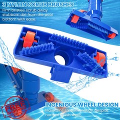 Poolvio Pool Cleaning Kit Spa Jet Vacuum 8ft Pole
