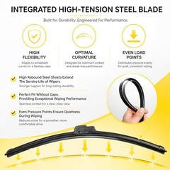 DOGTAIL 28&Prime;+ 15&Prime; Wiper Blades for Nissan Sentra 2020 2019 2018 2017 2016 2015
