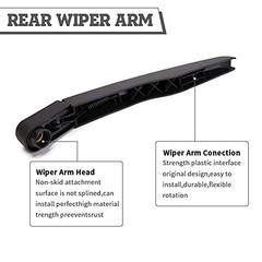 Rear Wiper Arm & Blade Kit, Exact-Fit Replacement for ford edge 2015-2024
