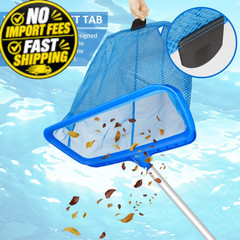 Poolvio Swimming Pool Skimmer Net, Fine Mesh Plastic Double Layer Rake