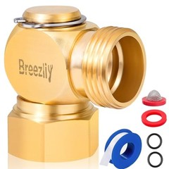 Garden Hose Swivel elbow Connector 90 Degree Solid Brass Pipe 1PC