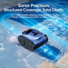 Seauto Cordless Robotic Pool Vacuum Wall &Waterline Cleaning Pool Robot