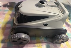 Bublue Robotic Pool Cleaner Gray Black with Accessories Power Cord Brush