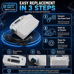 9995678-US-ASSY Power Supply with Power Cord for Maytronics Dolphin Pool Cleaner