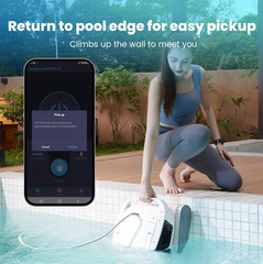 Poolmate Hydro 4 Pool Robot Cleaner for Inground & above Ground Pools | Floor, W