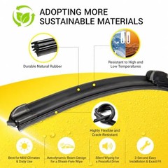 DOGTAIL 28&Prime;+ 15&Prime; Wiper Blades for Nissan Sentra 2020 2019 2018 2017 2016 2015