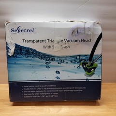 Sepetrel Pool Vacuum Head with Side Brush & Universal Rotatable Hose Adapter