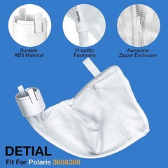 2/4Pack Pool Cleaner Bags All Purpose Filter Bag Replacement for Polaris 260 480