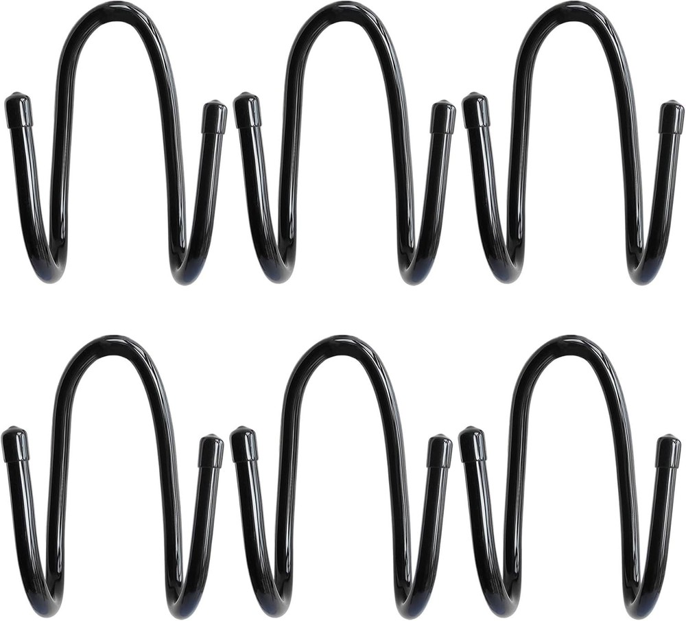 6PCS Chain Link Fence Hooks, Fence Hangers for Leaf Rakes, Pool Poles,Nets,Br…