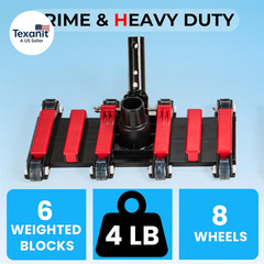 Commercial Grade Pool Vacuum Head with Wheels,14&Prime; Extra-Wide & Weighted Flexible