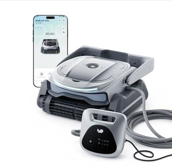 BUBLUE Bubot 800P Robotic Pool Cleaner, Pool Vacuum with Superior Suction