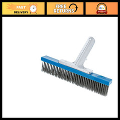 10&Prime; Stainless Steel Pool Brush Head for Inground Pools – Metal Wire Bristles, Re
