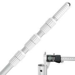 Upgraded Professional 16.5 Feet Swimming Pool Pole Telescopic Aluminum Thicke…