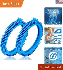 Easy Install Replacement Front Tires for Pool Cleaners – Includes 2 Hump Tires