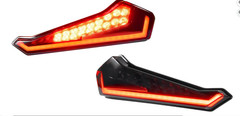 Tail Lights for Polaris RZR XP 1000 2024+, Smoked Black LED Taillights Rear