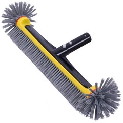 HeavyDuty Pool Brush Head for Walls, Floors, Steps & Corners 17.5&Prime;