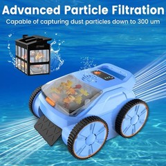 CORDLESS Robotic Pool Cleaner, Pool Vacuum for Inground Pools (2025 Upgraded)