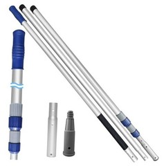 15FT Pool Pole, 3-Piece Telescopic Swimming Pool Cleaning Pole 15 Foot PRO