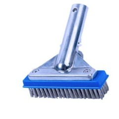 Pooline 5&Prime; Stainless Steel Pool Brush with Aluminum Back and Handle 11020