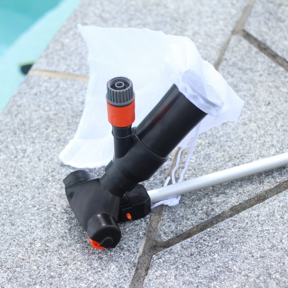Robelle Jet Vac Kit w/ 5&prime; Pole Swimming Pool Spa Hot Tub Vacuum Pole Attachment
