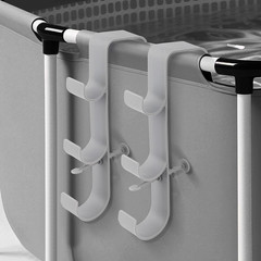 Adjustable 3-Hook Pool Pole Hanger – above Ground Pool Accessories for Skimmer,