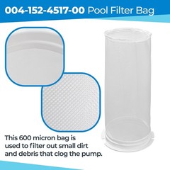 Debris Canister Fine Mesh Bag 004152451700 Replacement for Paramount Debris i…