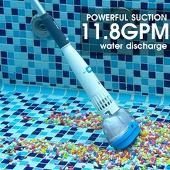 Rechargeable Hot Tub Vacuum Cleaner – Magnetic Drive, Ultra Fine Mesh Filter, 60