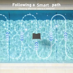 Over-Ground Robotic Pool Cleaner,APP Support, Solar Powered & Battery-Powered…