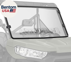 UTV Front Full Windshield SXS Front Windscreen Slide-Vent Polycarbonate Wind Scr