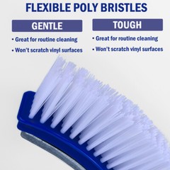 18&Prime; Wall Pool Brush Head for Cleaning Inground/Above Ground Swimming Pool
