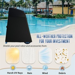 Swimming Pool Cleaner Caddy Cover Waterproof Windproof Vacuum Dust Protector