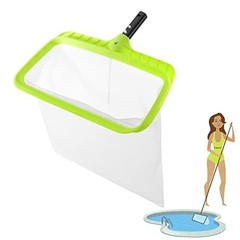 Red de piscina Bolsa profunda Skimmer de hojas Rastrillo de piscina Red de malla