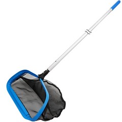 17.5in Selfrepair Pool Net w/10 Ft Pole 8 Sections Nylon Mesh Bag Inground