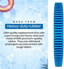 Replacement Tires with Super Hump Compatible Poolvergnuegen 896584000-143 Fits