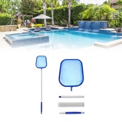 5-Section Pool Cleaning Net With Pole Shallow Skimmer